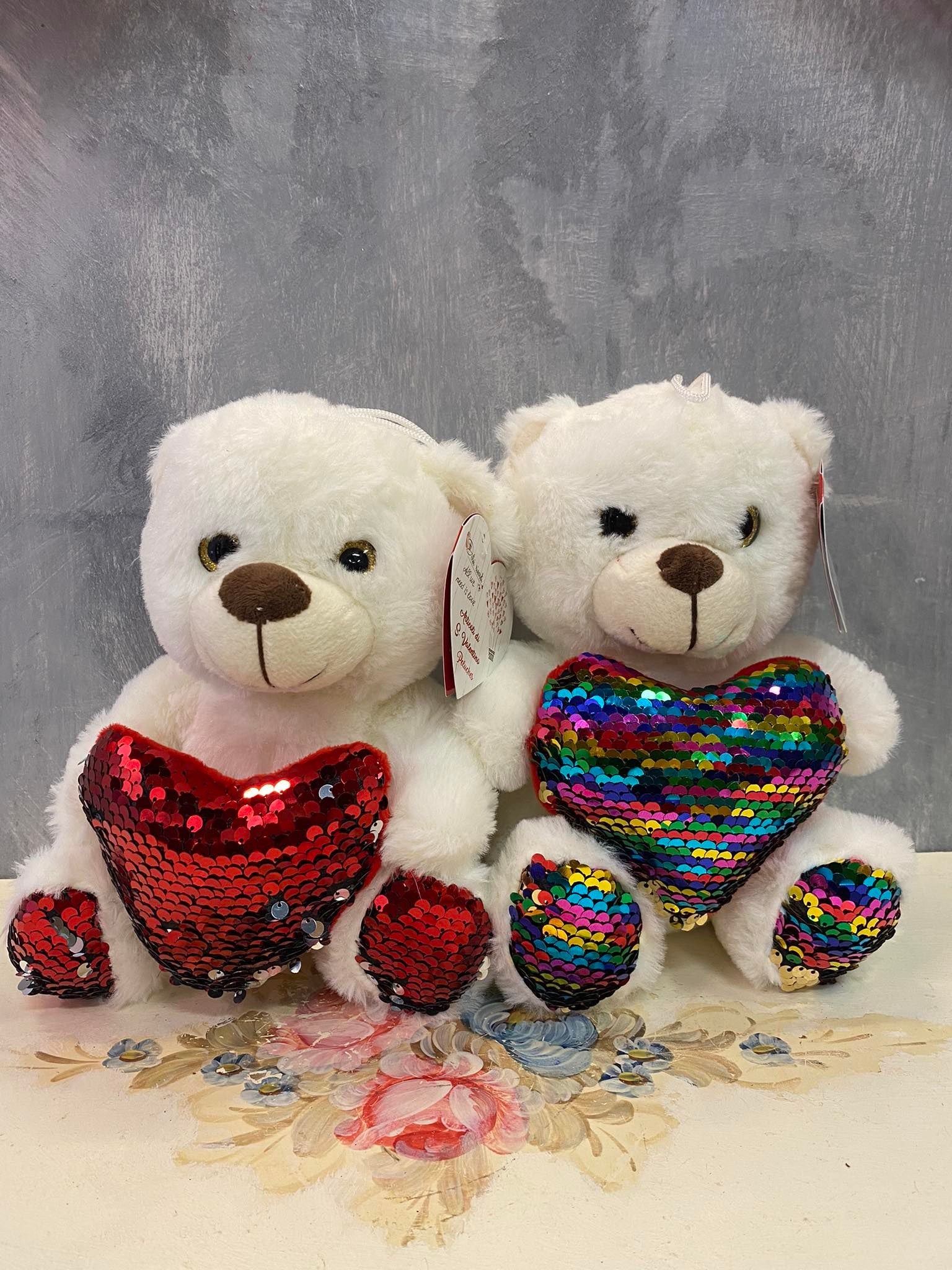 Peluche con paillettes Rainbow