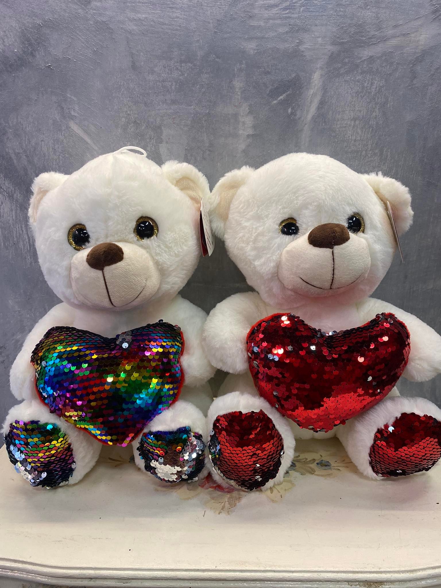 Peluche con paillettes Rainbow